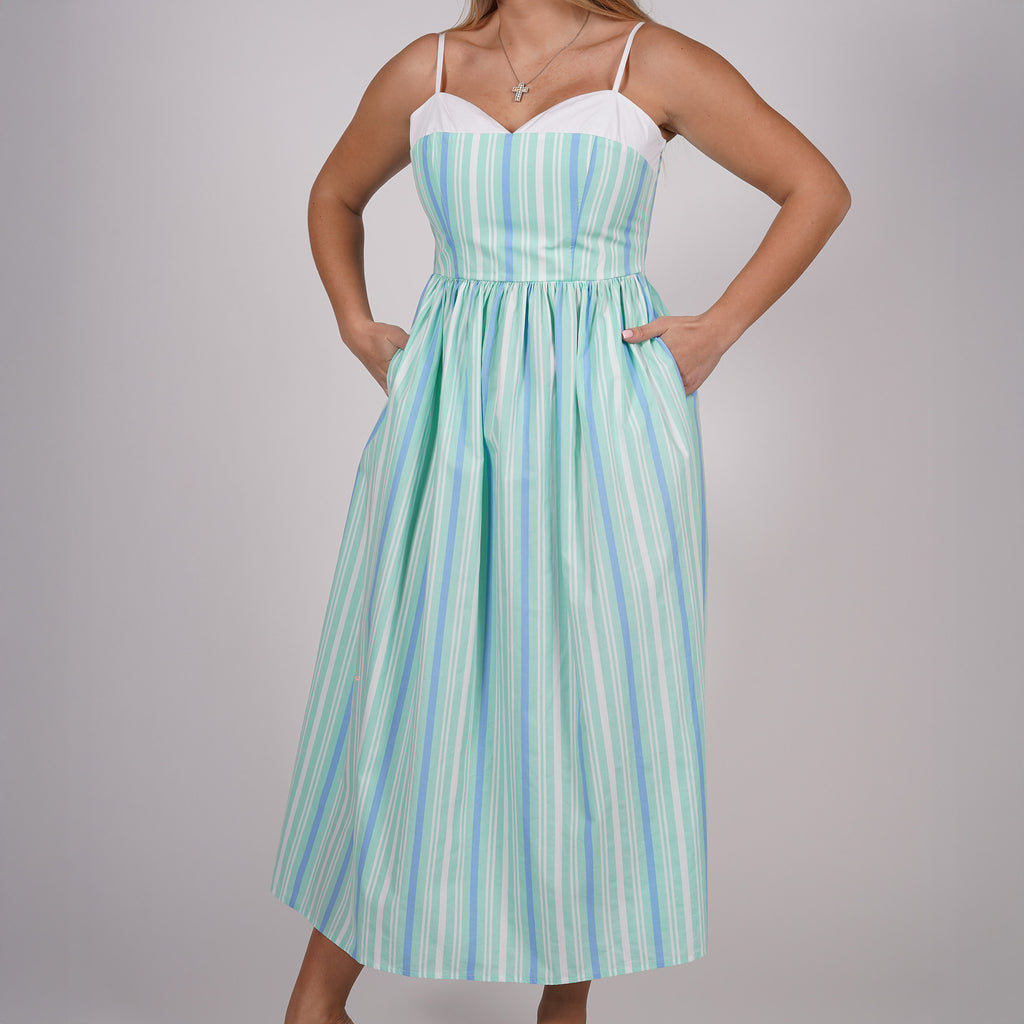 Striped Midi Dress