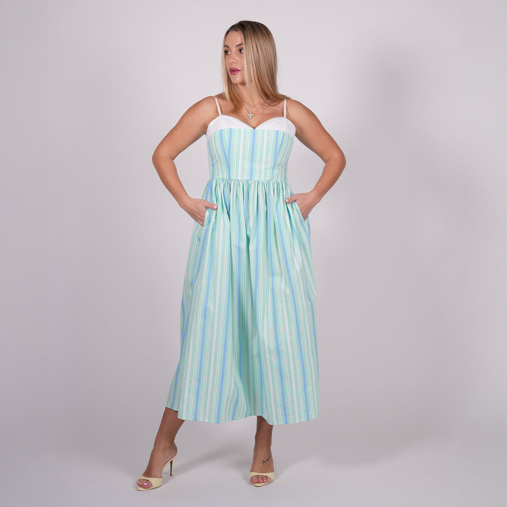 Striped Midi Dress