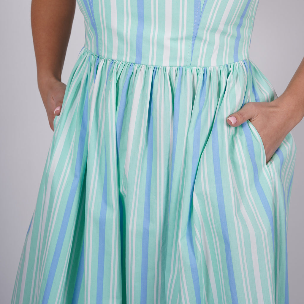 Striped Midi Dress
