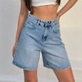 Sparkle Denim Bermuda Shorts