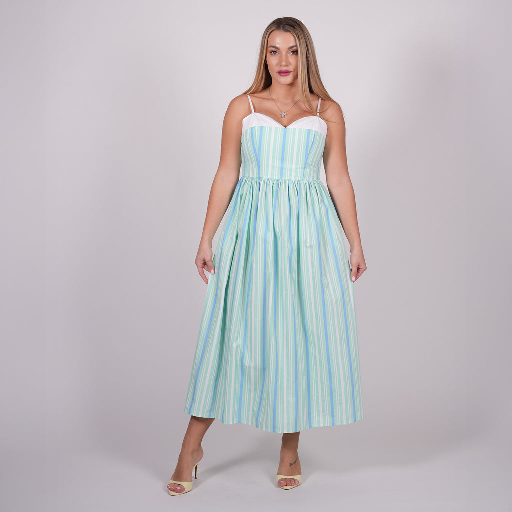 Striped Midi Dress